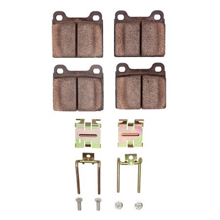 Dynamic Friction Co 3000 Semi-Metallic Brake Pads Hardware Kit, Low Dust, 100% Copper Free, 100% Asbestos-free, Front 1311-0096-02